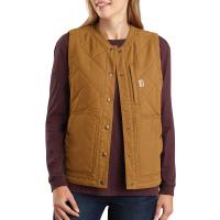 Carhartt 104423 - Women's Rugged Flex® Canvas Rib Collar Vest