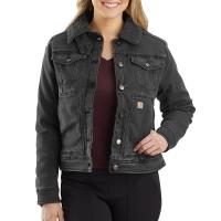 Carhartt 104424 - Women's Rugged Flex® Denim Jacket - Sherpa Lined