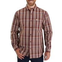 Carhartt 104444 - Relaxed Fit Cotton Long Sleeve Plaid Shirt