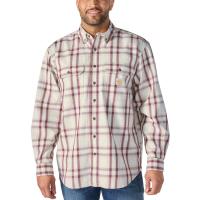Carhartt 104507 - Flame-Resistant Force&reg; Rugged Flex&reg; Loose Fit Twill Long-Sleeve Plaid Shirt