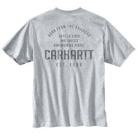 Carhartt 104608 - Heavyweight Railroad Graphic Short Sleeve Pocket T-Shirt