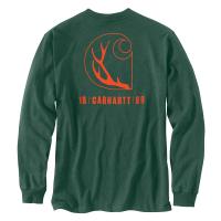 Carhartt 104896 - Loose Fit Heavyweight Long-Sleeve Pocket Antler Graphic T-Shirt