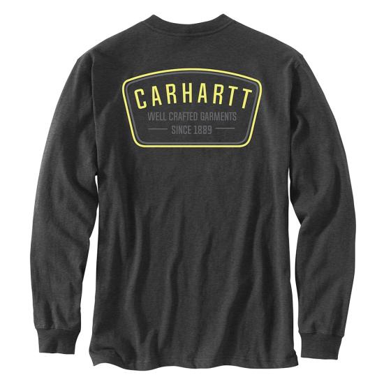Carhartt 105425 - Relaxed Fit Heavyweight Long-Sleeve Pocket Crafted  Graphic T-Shirt