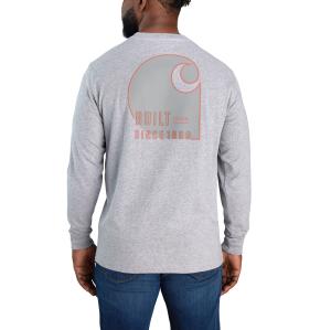 Heather Gray Carhartt 105426 Back View