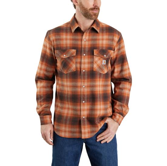 Carhartt 105436 - Rugged Flex® Relaxed Fit Midweight Flannel Long ...