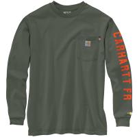 Carhartt 105546 - Flame Resistant Force® Loose Fit Lightweight Long-Sleeve Camo C Graphic T-Shirt