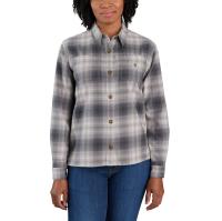 Carhartt 105574 - Women's Rugged Flex® Loose Fit Midweight Flannel Long-Sleeve Plaid Shirt