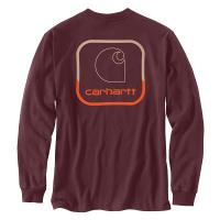 Carhartt 105584 - Loose Fit Heavyweight Long-Sleeve Pocket Logo Graphic T-Shirt