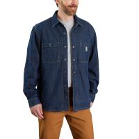 Carhartt 105605 - Relaxed Fit Denim Fleece Lined Snap-Front Shirt Jac