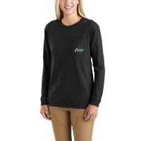 Carhartt 105624 - Women's Loose Fit Heavyweight Long-Sleeve Shamrock Graphic T-Shirt