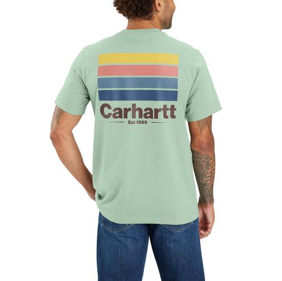 Carhartt 105713 - Relaxed Fit Heavyweight Short-Sleeve Pocket Line ...