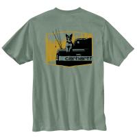 Carhartt 105716 - Loose Fit Heavyweight Short-Sleeve Pocket Dog Graphic T-Shirt