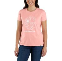 Carhartt 105741 - Women's Relaxed Fit Lightweight Short-Sleeve Floral C Graphic T-Shirt