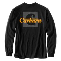 Carhartt 106040 - Loose Fit Heavyweight Long-Sleeve Pocket Script Graphic T-Shirt