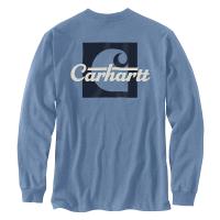Carhartt 106040 - Loose Fit Heavyweight Long-Sleeve Pocket Script Graphic T-Shirt