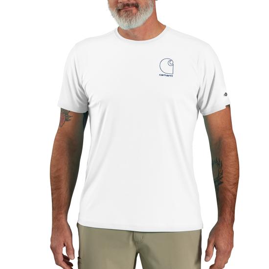 White/Navy Carhartt 106163 Front View