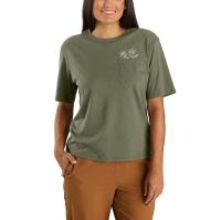 Carhartt 106174 - Women's TENCEL™ Fiber Series Loose Fit Lightweight Short-Sleeve Flower Pocket T-Shirt