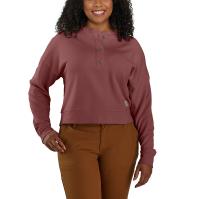 Carhartt 106182 - Women's Loose Fit Midweight French Terry Henley Sweatshirt