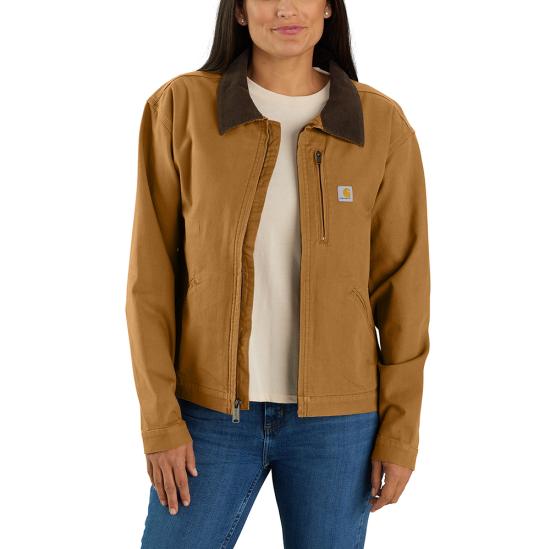 Carhartt 106208 - Women's Rugged Flex® Loose Fit Canvas Detroit Jacket ...