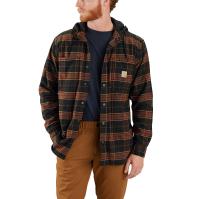 Carhartt 106353 - Rugged Flex Relaxed Fit Flannel Fleece Lined Hooded Shirt Jac