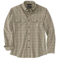 Carhartt 106355 - Loose Fit Midweight Chambray Long-Sleeve Plaid Shirt