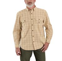 Carhartt 106355 - Loose Fit Midweight Chambray Long-Sleeve Plaid Shirt