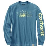 Carhartt 106361 - Relaxed Fit Heavyweight Long-Sleeve Mountain Graphic T-Shirt