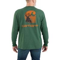 Carhartt 106365 - Loose Fit Heavyweight Long-Sleeve Pocket Deer Graphic T-Shirt