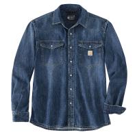 Carhartt 106429 - Montana Relaxed Fit Midweight Denim Long-Sleeve Snap Front Shirt