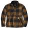 Carhartt Brown/Black Plaid Carhartt 106443 Front View - Carhartt Brown/Black Plaid