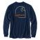 Navy Carhartt 106496 Back View - Navy