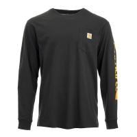 Carhartt 106513 - Loose Fit Heavyweight Long-Sleeve Pocket Sleeve Logo Graphic T-Shirt