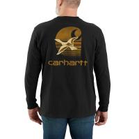 Carhartt 106629 - Loose Fit Heavyweight Long-Sleeve Pocket Duck Graphic T-Shirt