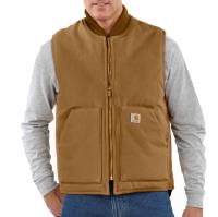 Carhartt 106676 - Relaxed Fit Firm Duck Insulated Ribbed Colllar Vest