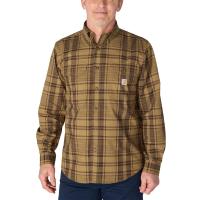 Carhartt 107012 - Loose Fit Midweight Chambray Long-Sleeve Plaid Shirt
