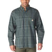 Carhartt 107012 - Loose Fit Midweight Chambray Long-Sleeve Plaid Shirt