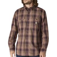 Carhartt 107012 - Loose Fit Midweight Chambray Long-Sleeve Plaid Shirt