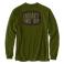 Dark Bronzed Green Heather Carhartt 107038 Back View - Dark Bronzed Green Heather