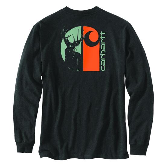 Carbon Heather Carhartt 107041 Back View