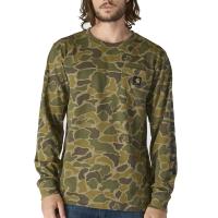 Carhartt 107043 - Relaxed Fit Heavyweight Long-Sleeve Pocket Camo Logo Graphic T-Shirt