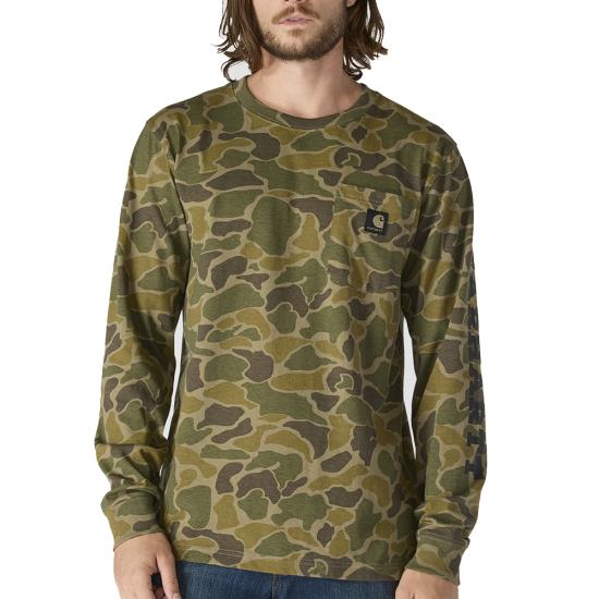 Burnt Olive Vintage Camo Carhartt 107043 Front View