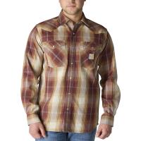 Carhartt 107070 - Flame-Resistant Montana Relaxed Fit Midweight Twill Snap Front Plaid Shirt