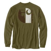 Carhartt 107176 - Loose Fit Heavyweight Long-Sleeve Pocket Outdoor Graphic T-Shirt