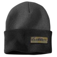 Carhartt 107197 - Knit Cuffed Camo Patch Beanie