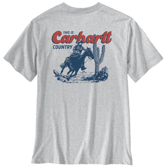 Heather Gray Carhartt 107292 Back View