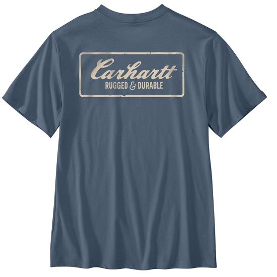 Light Faded Navy Carhartt 107522 Back View