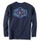 Navy Carhartt 107902 Back View - Navy