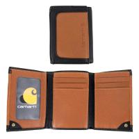 Carhartt 61-CH2263R - Black & Tan RFID Trifold Wallet