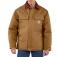 Carhartt Brown Carhartt C003 Front View - Carhartt Brown | Model is 6'0" with a 40" chest, wearing Medium