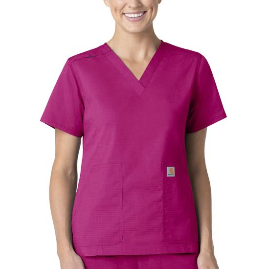 Fuchsia Red Carhartt C12118 Front View